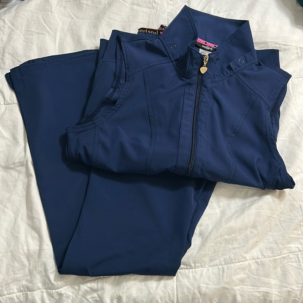 Navy Heart Soul Scrubs